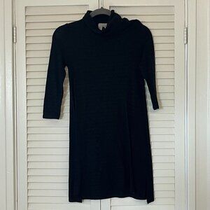 Anthropologie Puella mock neck dress XXSP black